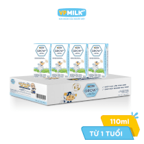 [Thùng 48 Hộp 110ml] Sữa Tiệt Trùng VPMilk Grow+ Ít Đường
