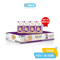 [Thùng 48 Hộp 110ml] Sữa Bột Pha Sẵn IQLac Colostrum Biếng Ăn Suy Dinh Dưỡng Premium Cho Bé Từ 1-10 Tuổi