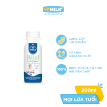 Sữa chua uống VPMilk Đà Lạt True Yogurt dinh dưỡng cao 200ml