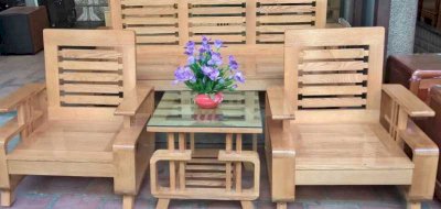 Top 3 bàn ghế gỗ phòng khách đơn giản mà đẹp 2019