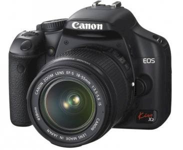 Canon EOS Kiss X2 (450D / Rebel XSi) (EF-S18-55mm F3.5-5.6 IS and EF-S55-250mm F4-5.6 IS) Dual Lenses kit