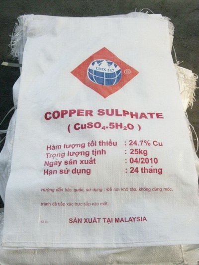 COPPER SULPHATE - CuSO4.5H20 ( Cu : 24.7% ) 