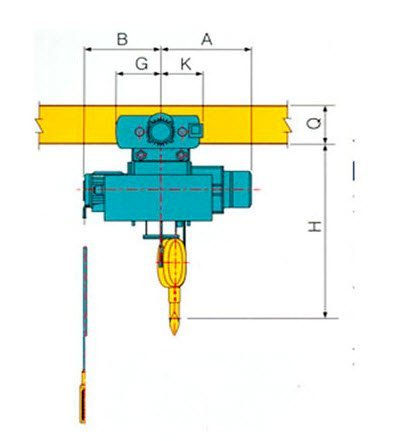 Pa lăng điện loại 1tấn x 9m (Hà Nam)