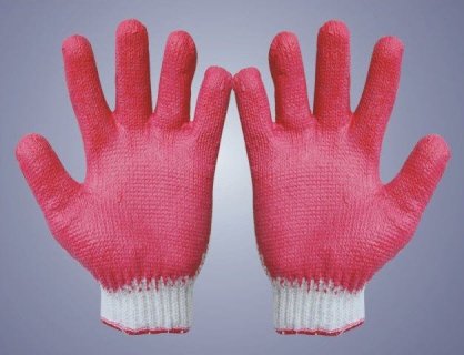 Găng tay phủ cao su màu đỏ k10 GP-79