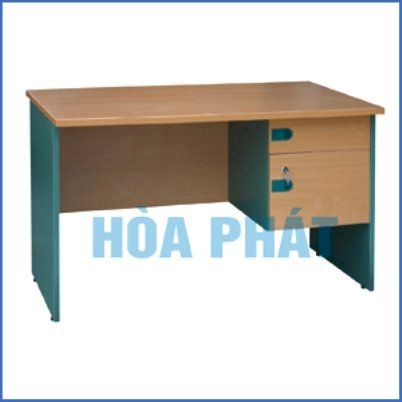 SV1800HL bàn làm việc Hòa Phát hộc liền melamine vàng xanh