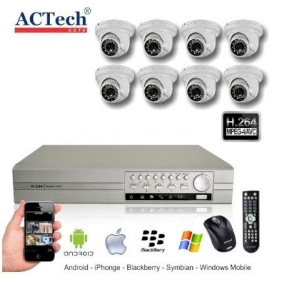 Bộ 8 camera ACTECH AC-9008LV + AC-RDE 