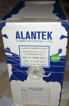 Alantek Cat 6, Alantek Cat6 cable 4-pair (301-6008LG-00GY)