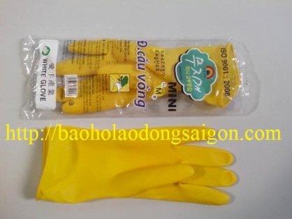 Găng tay cao su cầu vồng loại trung A. Bảo 17N6 - 10