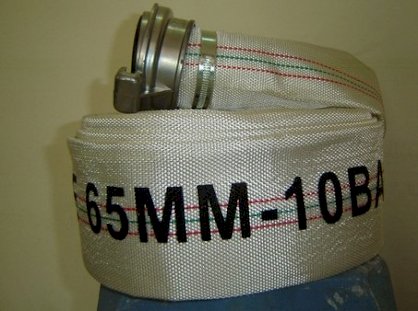 Vòi chữa cháy PVC có khớp nối D65-10bar-30m-5.1kg