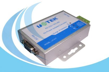 Bộ chuyển đổi UTEK UT-217 RS-232 sang RS-485/422, Cách ly quang điện, Chống sét, Max 1.2Km 