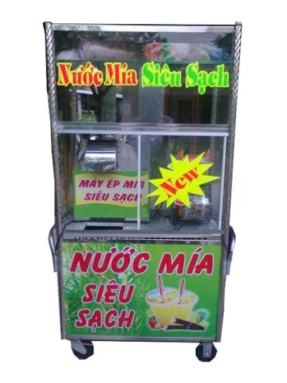 Máy ép mía siêu sạch có khung kiếng Quốc Chí F4 