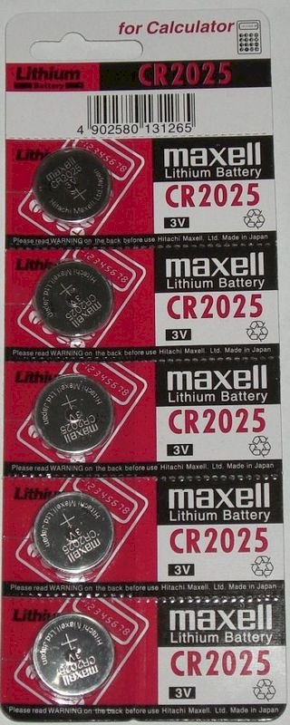 Pin Maxell CR2025-3V 