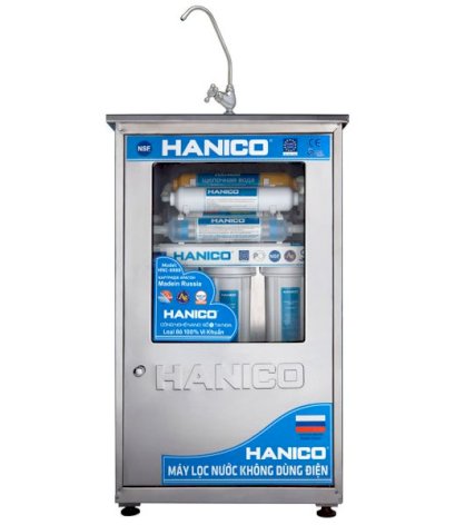 Máy lọc nước Nano 5 cấp Hanico vỏ inox