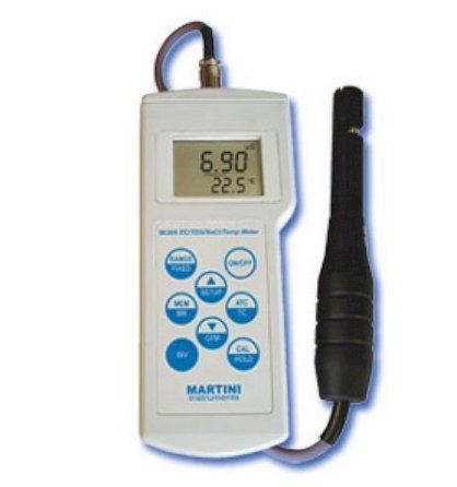 Máy đo EC /TDS /độ mặn /nhiệt độ cầm tay  MARTINI  Mi306