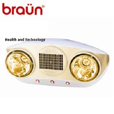 Đèn sưởi nhà tắm Braun BU02PG (bóng vàng)