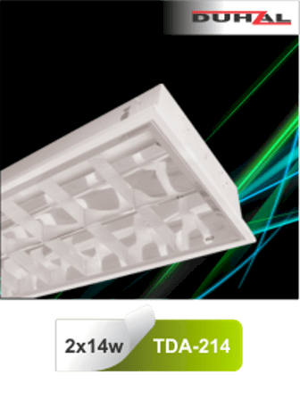 Máng đèn phản quang âm trần Duhal TDA 214