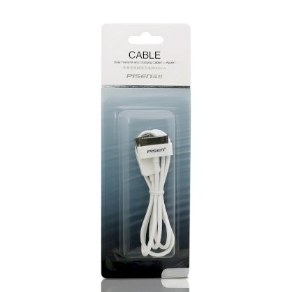 Cable Data Transmit - Charging Pisen For iPhone 4 800mm