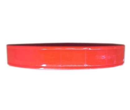 Dây nhựa phản quang bản 2.5cm màu đỏ cam VPQ-VN-15