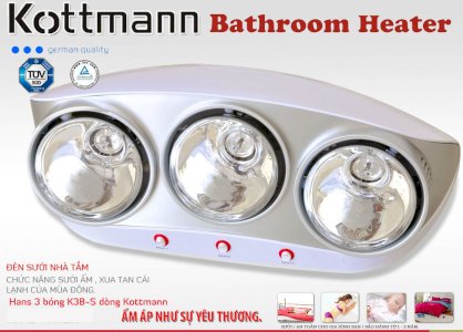 Đèn sưởi nhà tắm Kottmann K3B-S