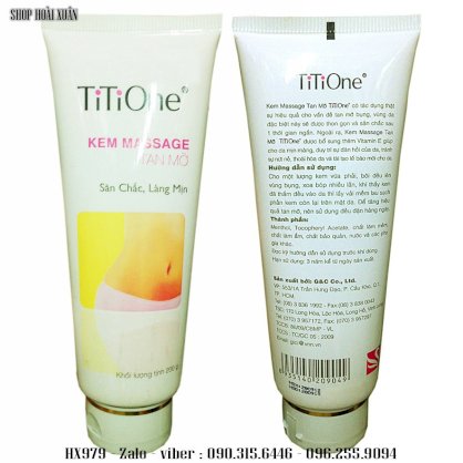 Kem massage tan mỡ bụng TITIONE 200GR - HX979