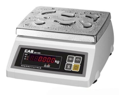 Cân đĩa điện tử chống nước Cas SW W-10 kg