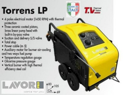 Máy rửa xe nước nóng - lạnh Lavor 7.3Kw Torrens-2015