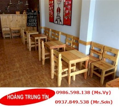 Bộ bàn ghế cafe gỗ HTT-601