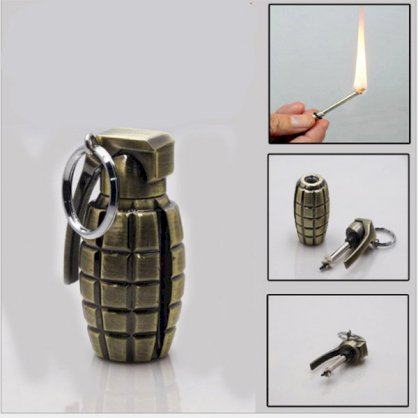 Bật xăng lựu đạn ( móc khóa) BLĐX1
