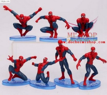 Bộ 7 mô hình Spiderman 7 tư thế
