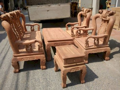 Bộ bàn ghế gỗ cẩm Nam Phi Đồ gỗ Đỗ Mạnh- 12