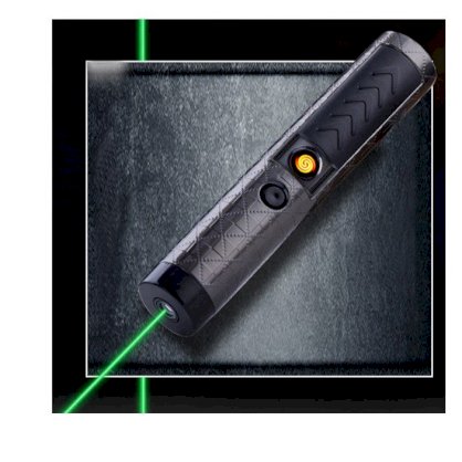 Bật lửa điện kiêm đèn Laser 2 trong 1 HD 2202