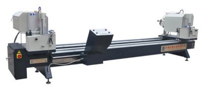 Máy cắt nhôm 2 đầu kết hợp cắt ke góc  LJZ2-CNC-450×3700