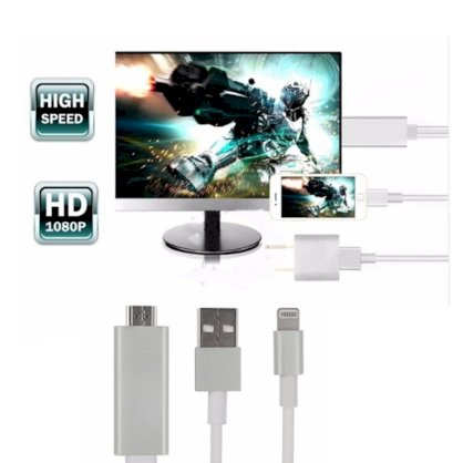 Dây cáp HDMI cho iPhone 5/5s/5c/6/6s/6 Plus/6s Plus/7/7 Plus/iPad/iPod