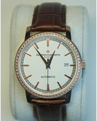 Đồng hồ Vacheron dây da đính hạt kim cương DH058