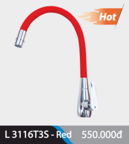 Vòi rửa Luxta L 3116T3S - Red