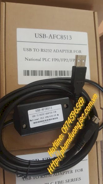 Cáp lập trình Panasonic PLC USB-AFC8513+ USB to RS232 Adapter for NAIS FP0/FP2/FP-M/FP-X/FP-E/FP-G