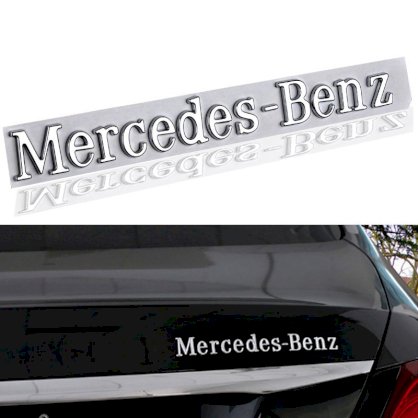 Tem chữ nổi Mercedes-Benz dán trang trí xe