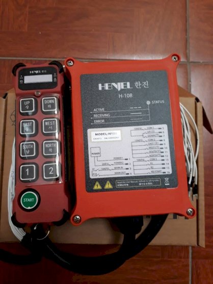 Bộ điều khiển cầu trục 8 nút HANJEL H-108