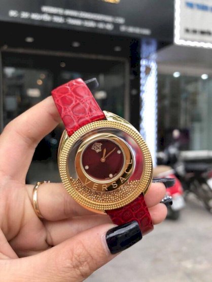 Đồng hồ Versace Nữ VS116 dây da đá chạy