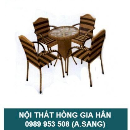 Bàn ghế cafe giá rẻ GB01