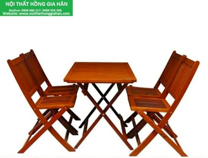 Bộ ghế gỗ cafe cóc hghw8 Nội thất Hồng Gia Hân