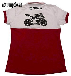Áo thun Yamaha trắng đỏ