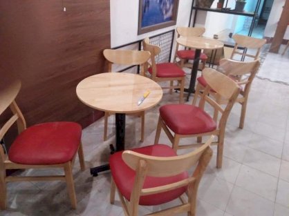 Bộ ghế gỗ cafe HGHW39