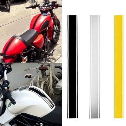 Decal phản quang dán trang trí xe 50cm (Đen)