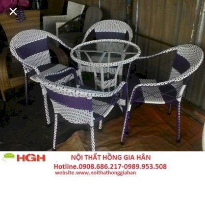 Bộ ghế cafe sân vườn Hồng Gia Hân HGHI57