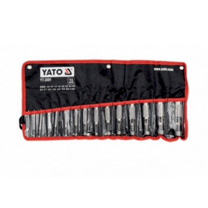 Bộ đột gioăng Φ2.0-22mm 15PCS Yato YT-3591