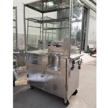 Xe nước mía liền bàn 3 lô inox 800w Đại Phú