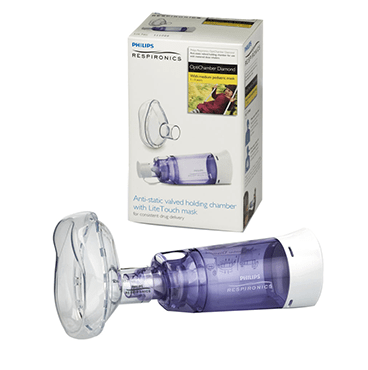 Buồng đệm (buồng hít hen suyễn) có mặt nạ Philips Respironics Diamond