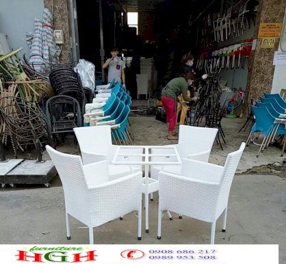 Bàn ghế nhựa cafe hgh00031