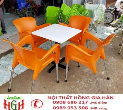 Ghế nhựa cafe HGH036